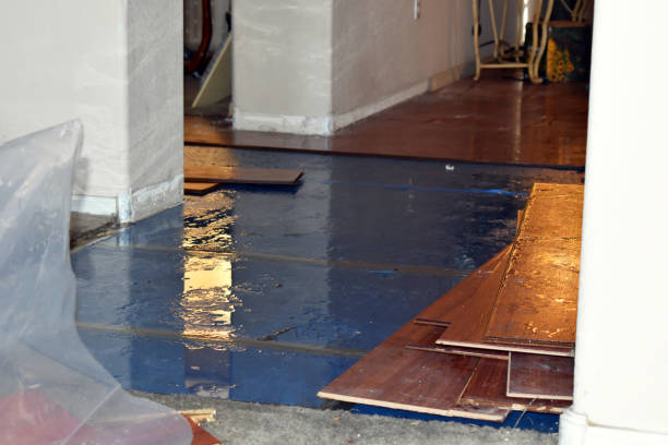 Professional Burst Pipe Cleanup technician working in Onset, MA